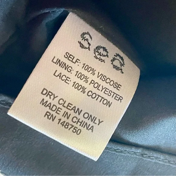 Sea New York Keely Tie-Neck Long-Sleeve Peasant Mini Tunic Dress Black Boho - Picture 15 of 15